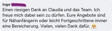 Claudia Witticke Leidenschaft Nähen - Online Nähkurse