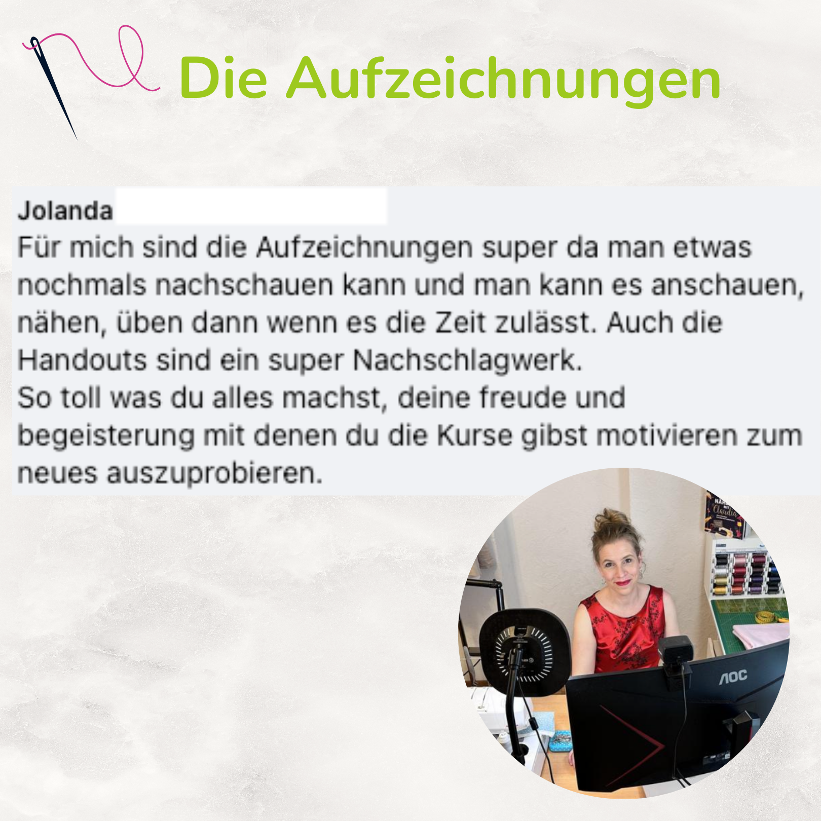Claudia Witticke Leidenschaft Nähen - Online Nähkurse