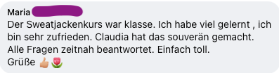 Claudia Witticke Leidenschaft Nähen - Online Nähkurse