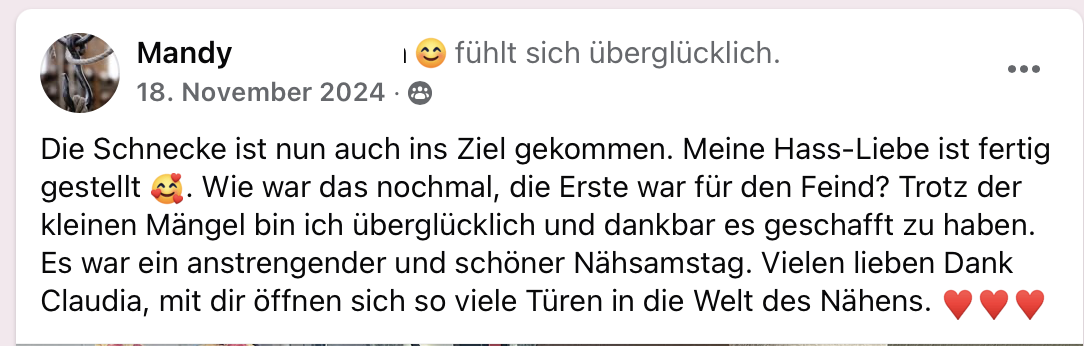 Claudia Witticke Leidenschaft Nähen - Online Nähkurse
